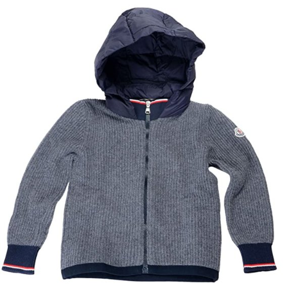 100% wool knitted Hooded Sweater Jacket